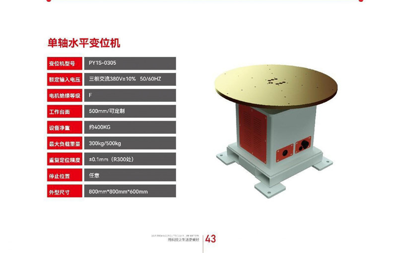 單軸水平回轉變位機